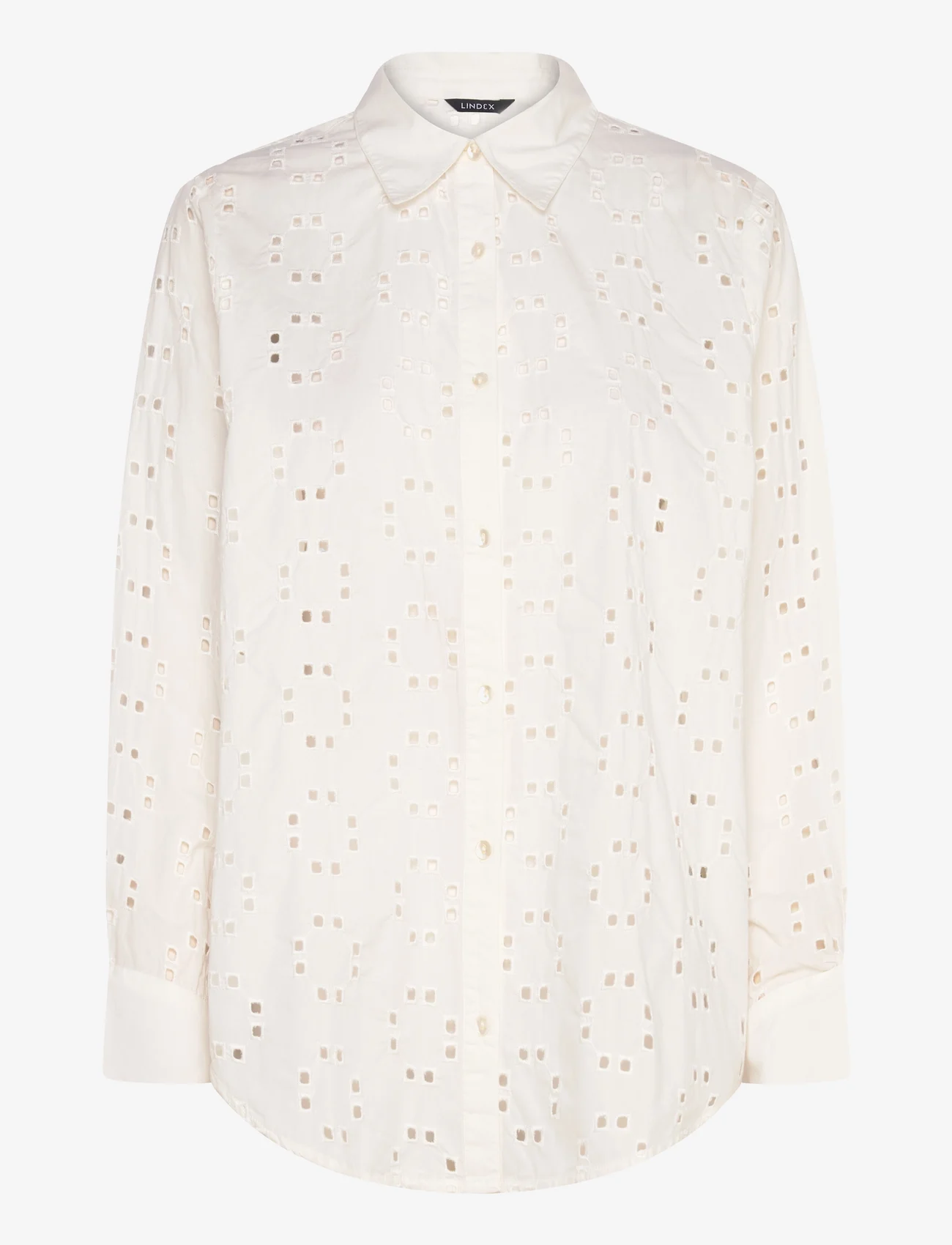Lindex - Shirt Heidi - long-sleeved shirts - light white - 0