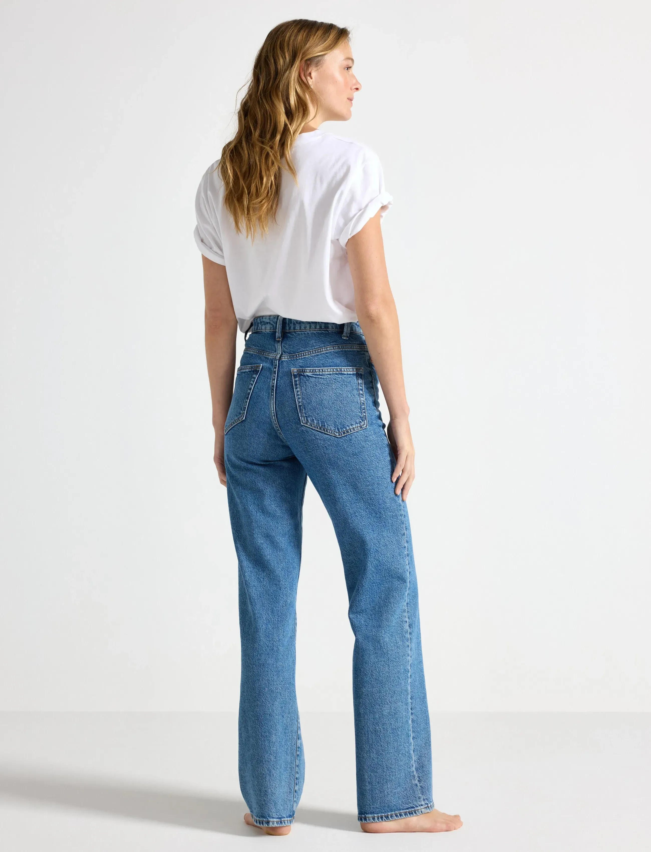 Lindex - Trousers denim Hanna retro blu - denim blue - 3