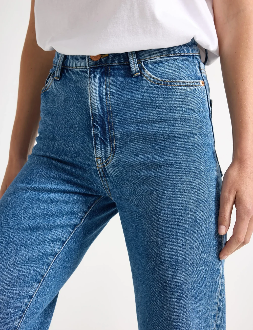 Lindex - Trousers denim Hanna retro blu - vida jeans - denim blue - 4