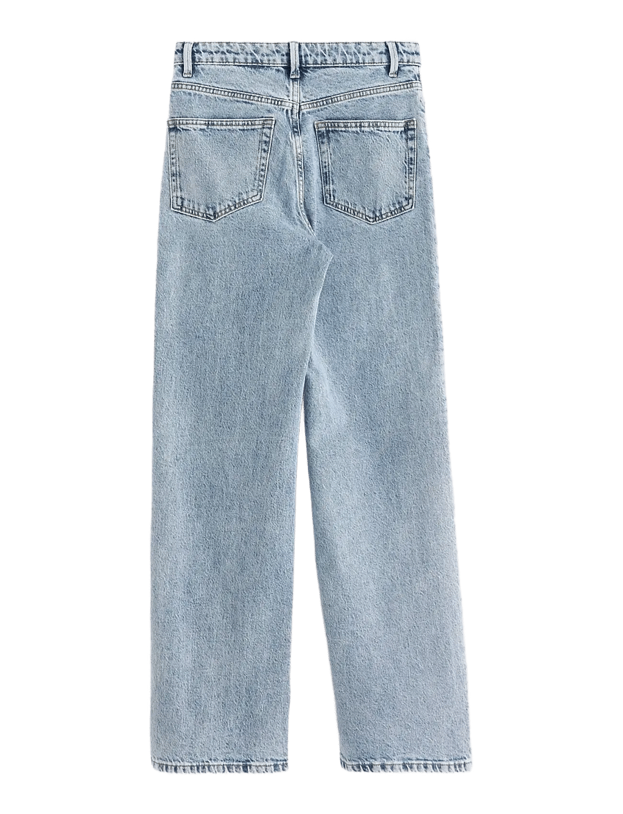 Lindex - WIDE Hanna jeans with light stretch - hosen mit weitem bein - light denim - 2