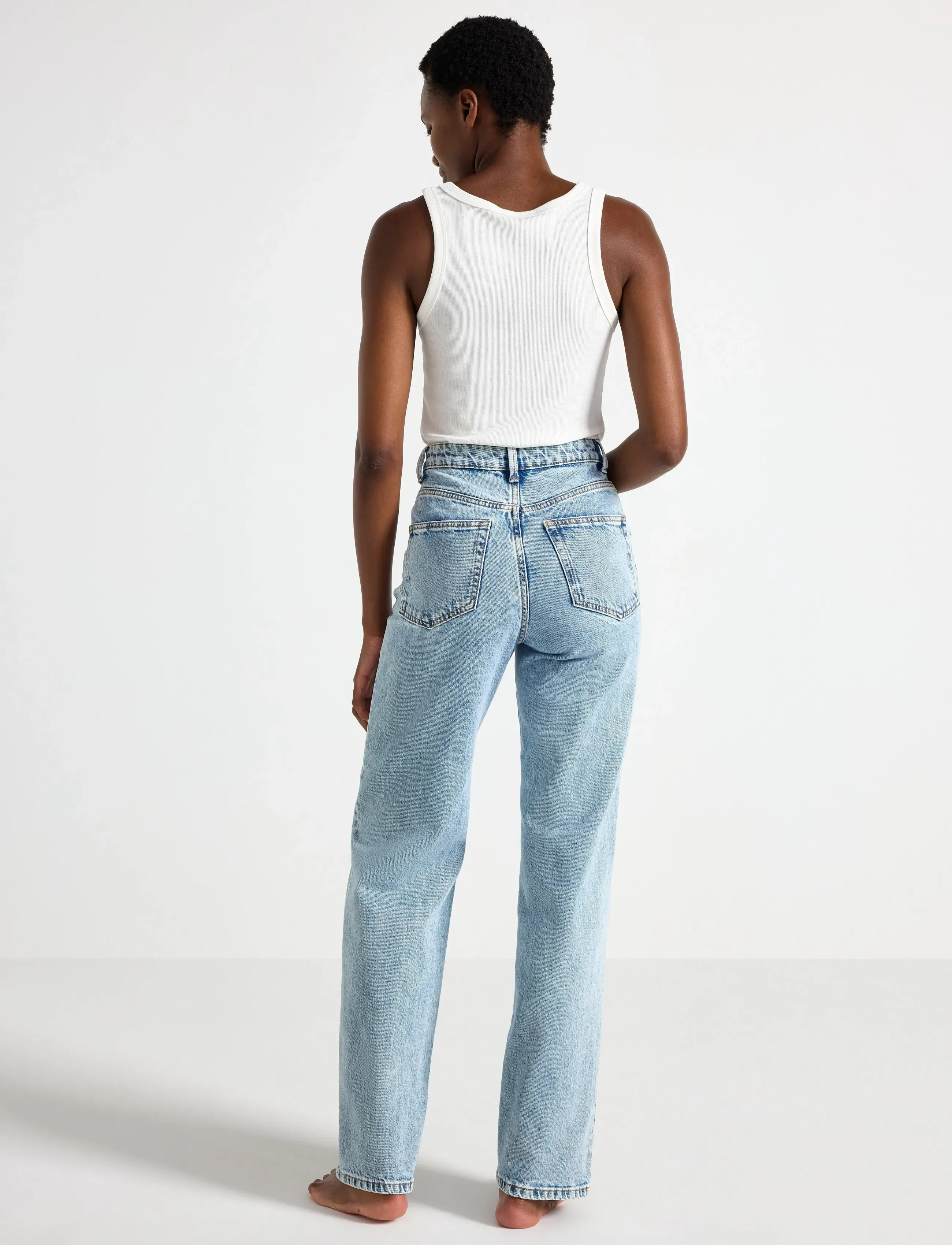 Lindex - WIDE Hanna jeans with light stretch - hosen mit weitem bein - light denim - 3