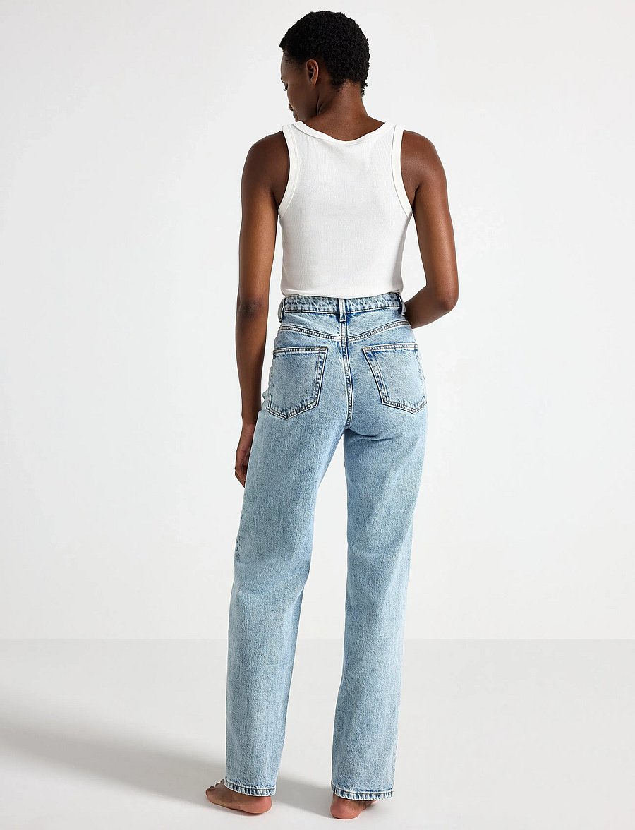 Lindex - WIDE Hanna jeans with light stretch - hosen mit weitem bein - light denim - 3