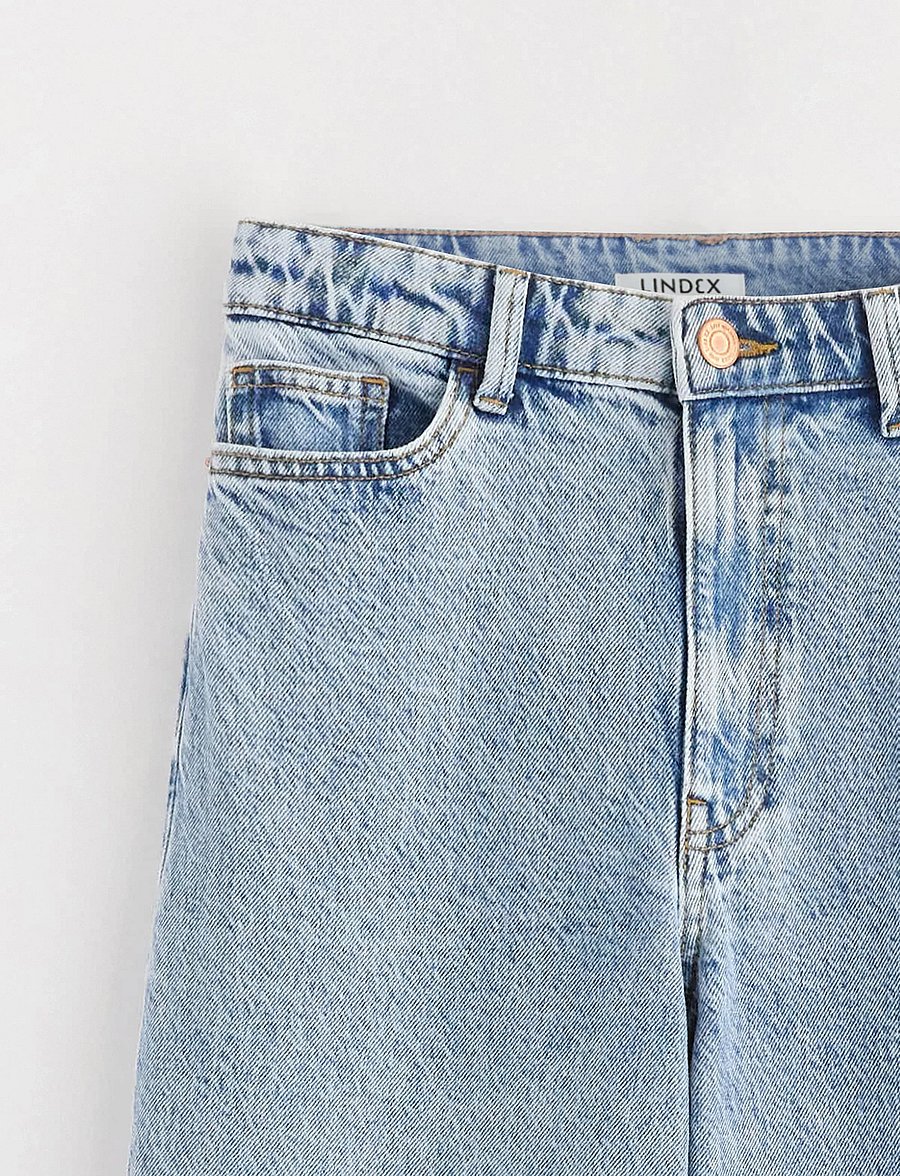 Lindex - WIDE Hanna jeans with light stretch - hosen mit weitem bein - light denim - 5