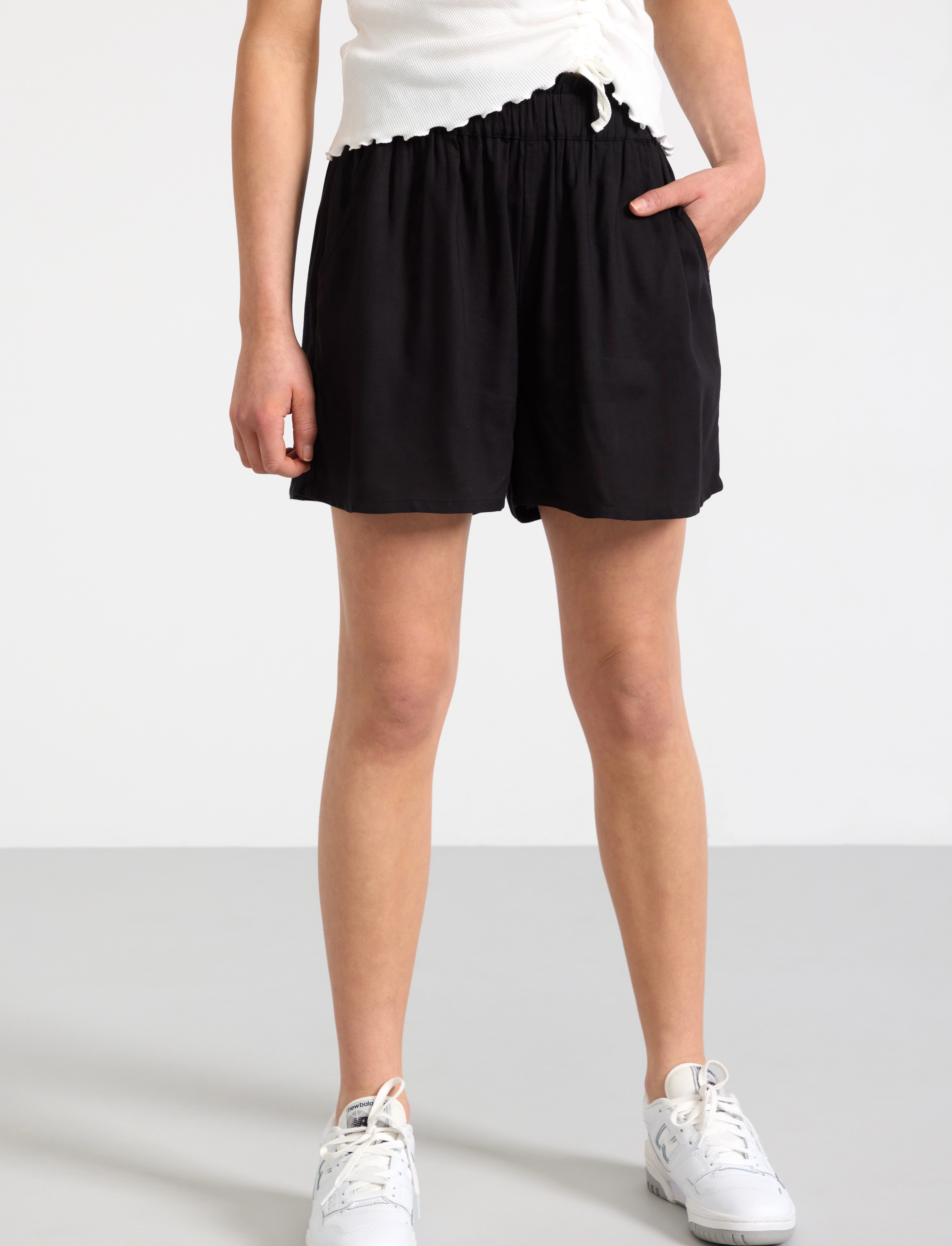 Lindex - Shorts black viscose - suvised sooduspakkumised - black - 4
