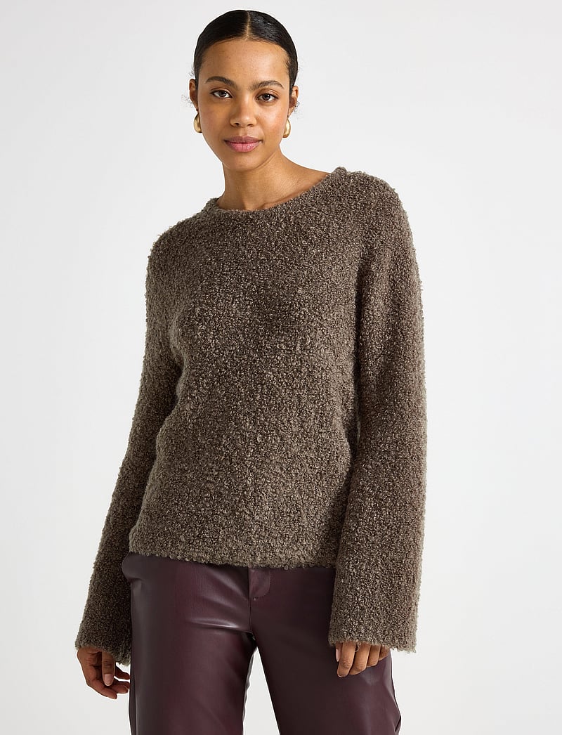 Lindex - Sweater Rosalie wool - pullover - brown - 0