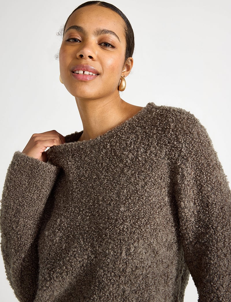 Lindex - Sweater Rosalie wool - pullover - brown - 4