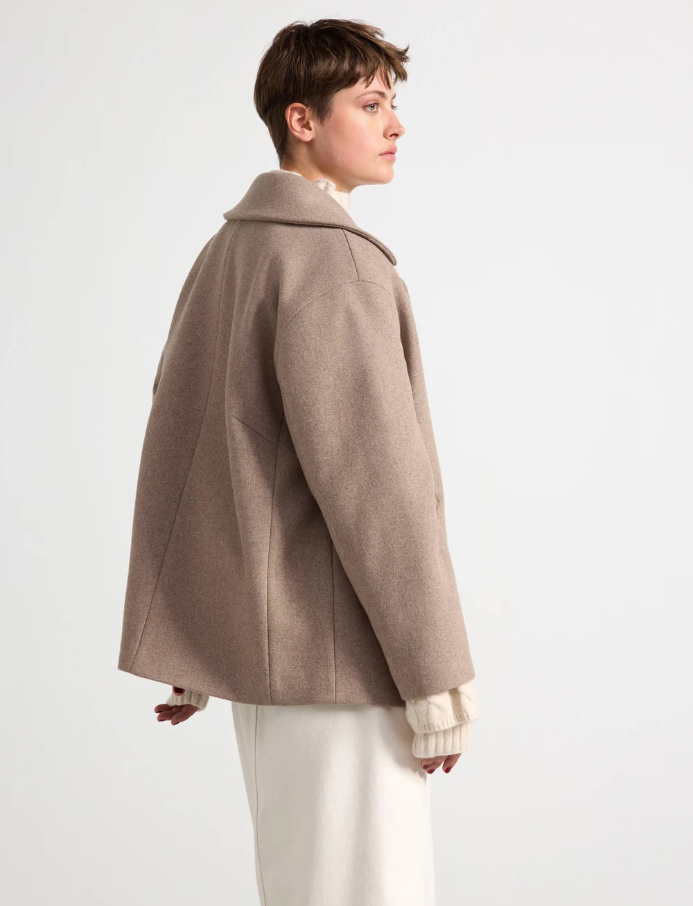Lindex - Jacket Delilah - wolljacken - beige melange - 3