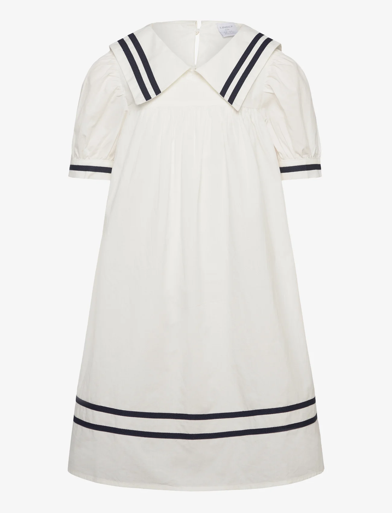 Lindex - Dress sailor ss - short-sleeved casual dresses - light dusty white - 1