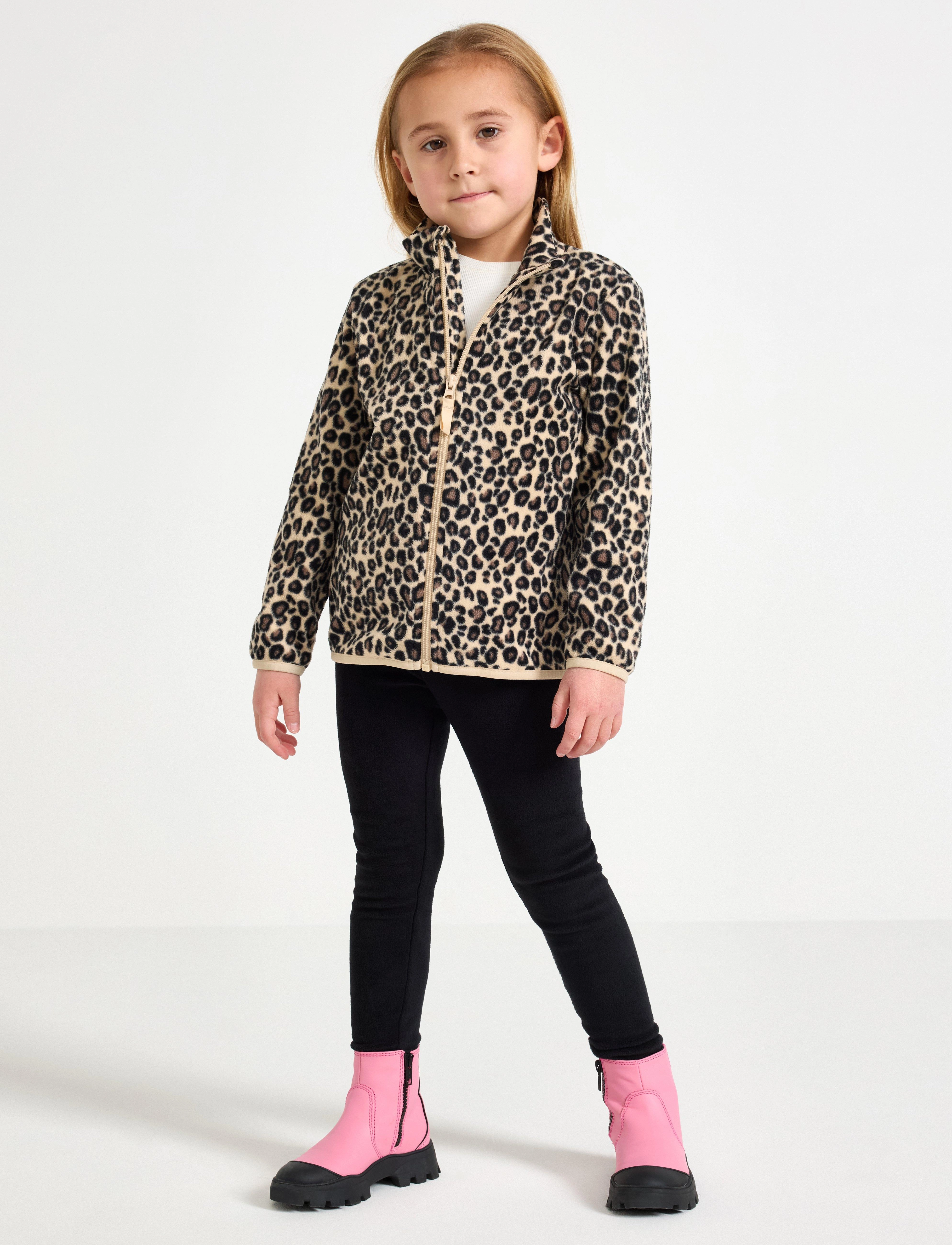 Lindex Leggings Fleece, 98, Unterteile, Schwarz - Leggings, Kinder