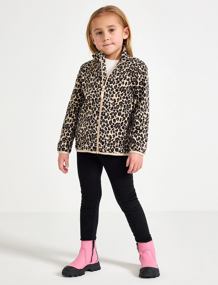 Lindex - Leggings Fleece - leggings - black - 0