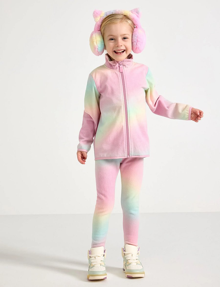 Lindex - Leggings Fleece - leggings - light pink - 0