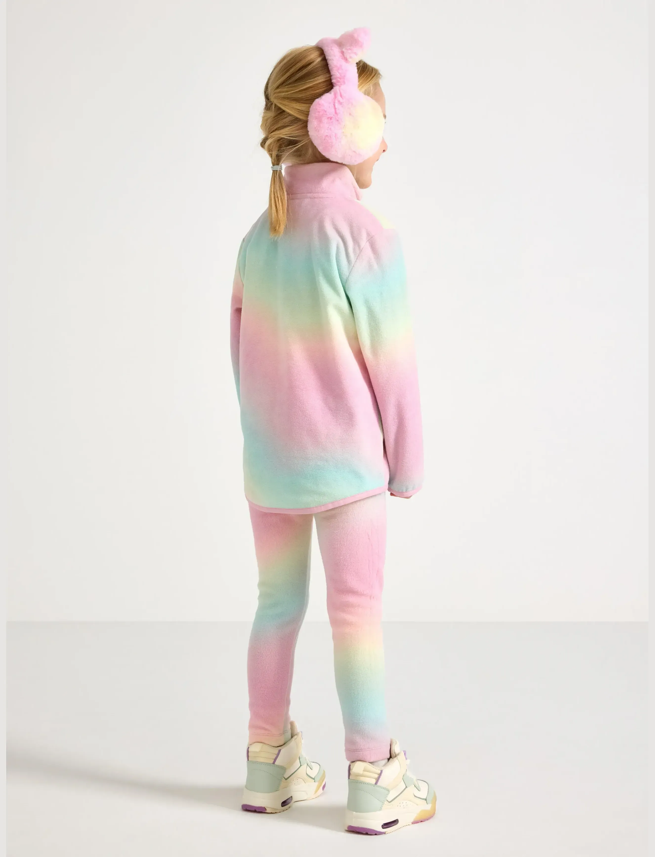 Lindex - Leggings Fleece - leggings - light pink - 3