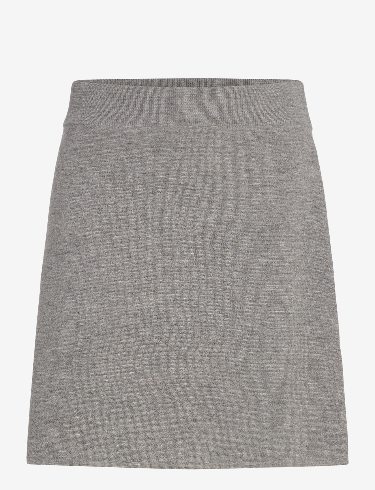 Lindex - Skirt Celia merino wool - strikkede nederdele - grey melange - 1