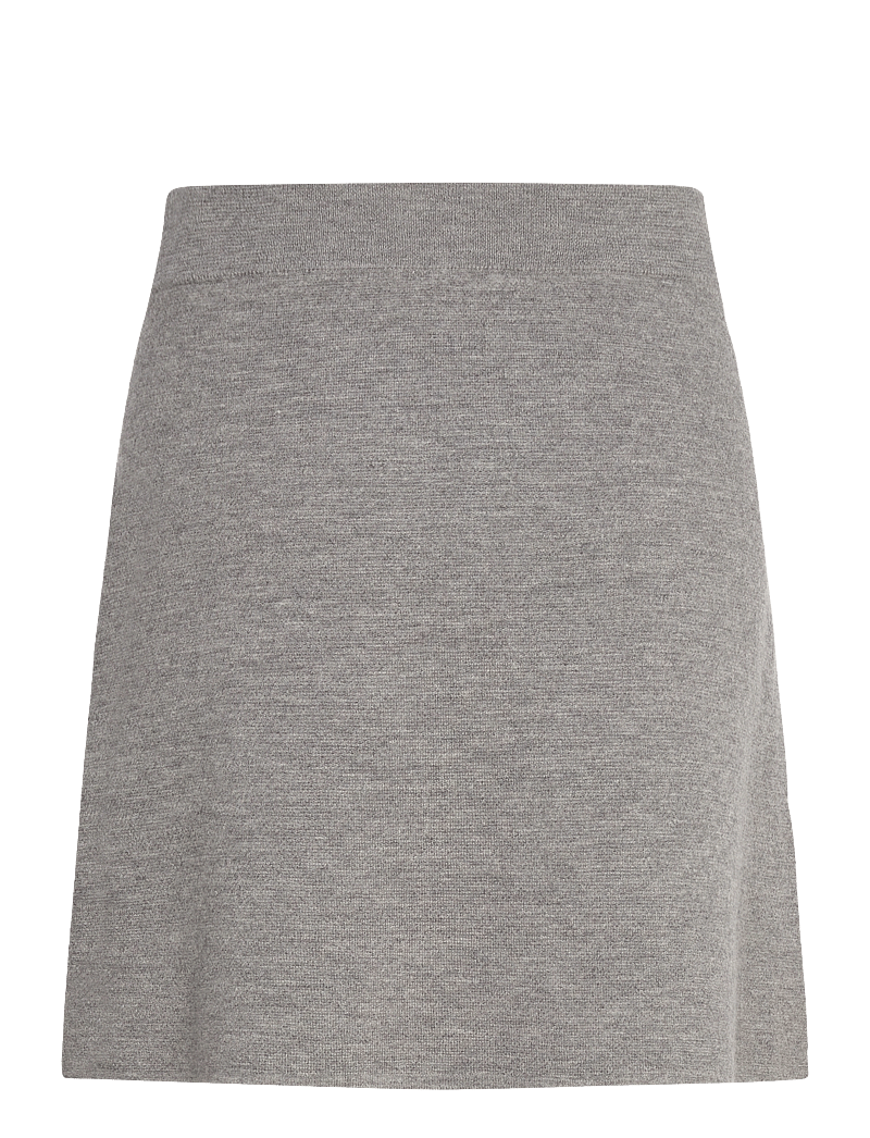 Lindex - Skirt Celia merino wool - strikkede nederdele - grey melange - 2