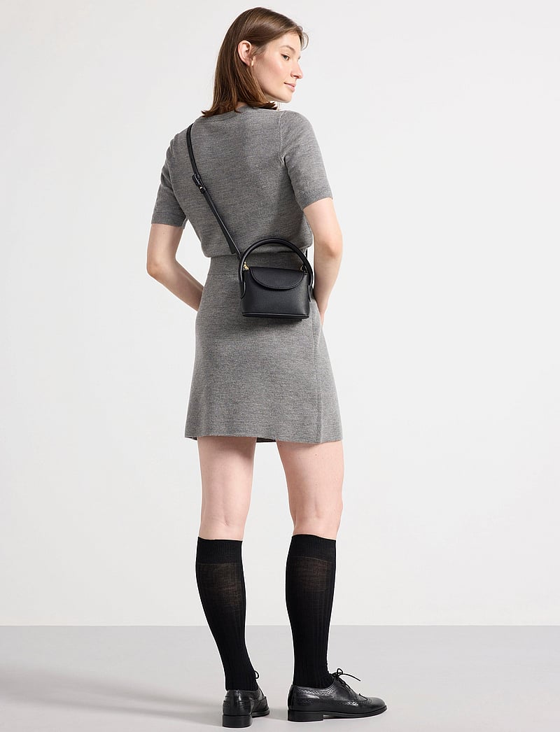 Lindex - Skirt Celia merino wool - strikkede nederdele - grey melange - 3