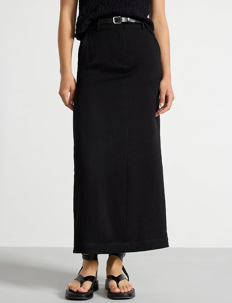 Lindex - Skirt Winny - midi-röcke - black - 4