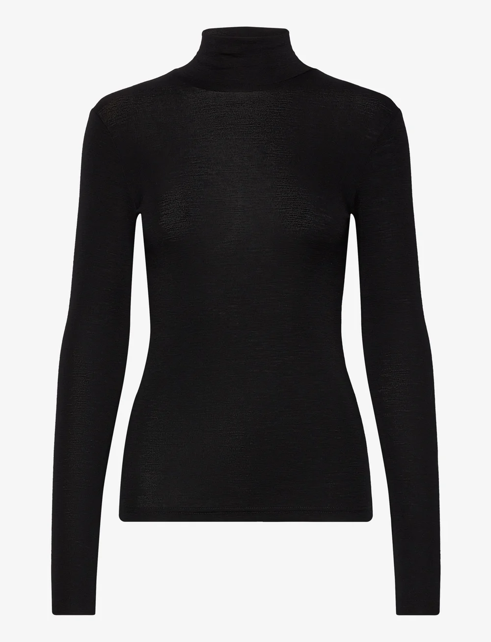Lindex - Turtleneck top wool - pulls à col roulé - black - 1