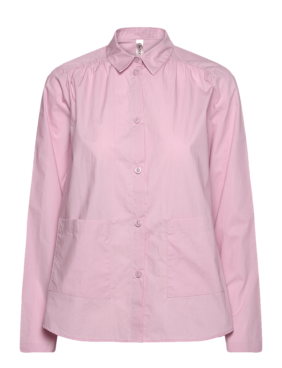 Lindex - Shirt poplin - Överdelar - light dusty pink - 1