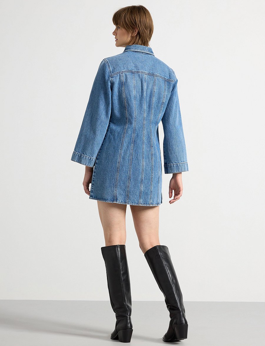 Lindex - Dress Denise - jeanskleider - denim blue - 3