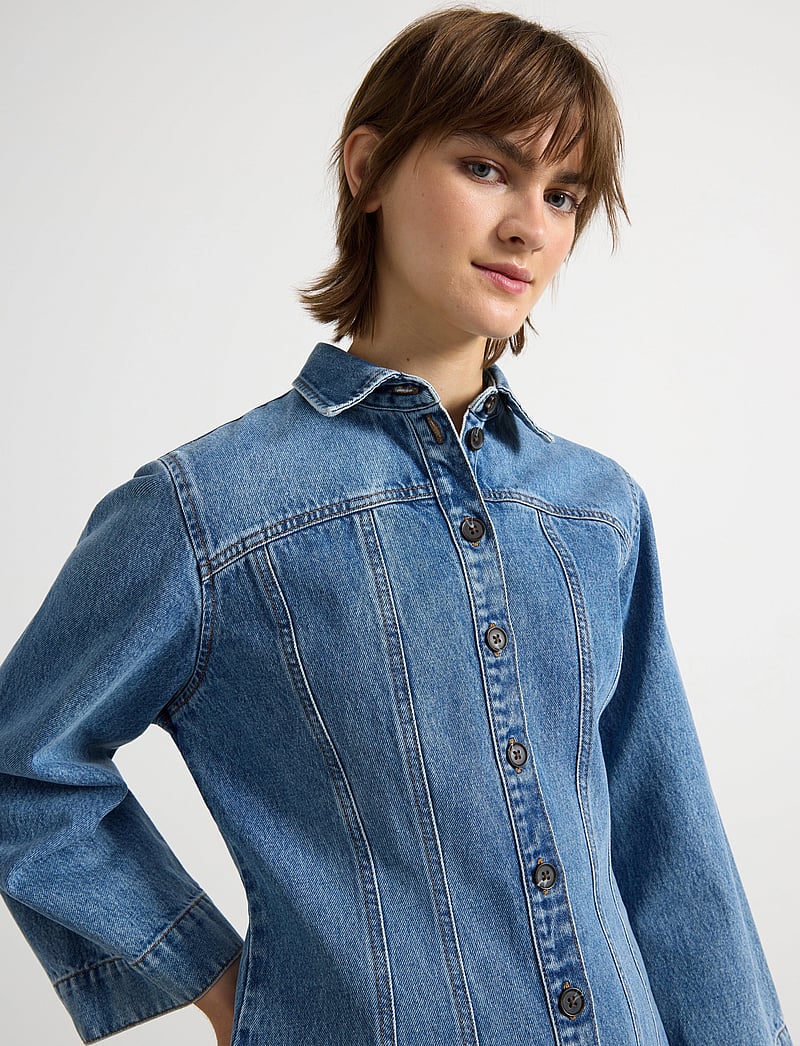 Lindex - Dress Denise - jeanskleider - denim blue - 4