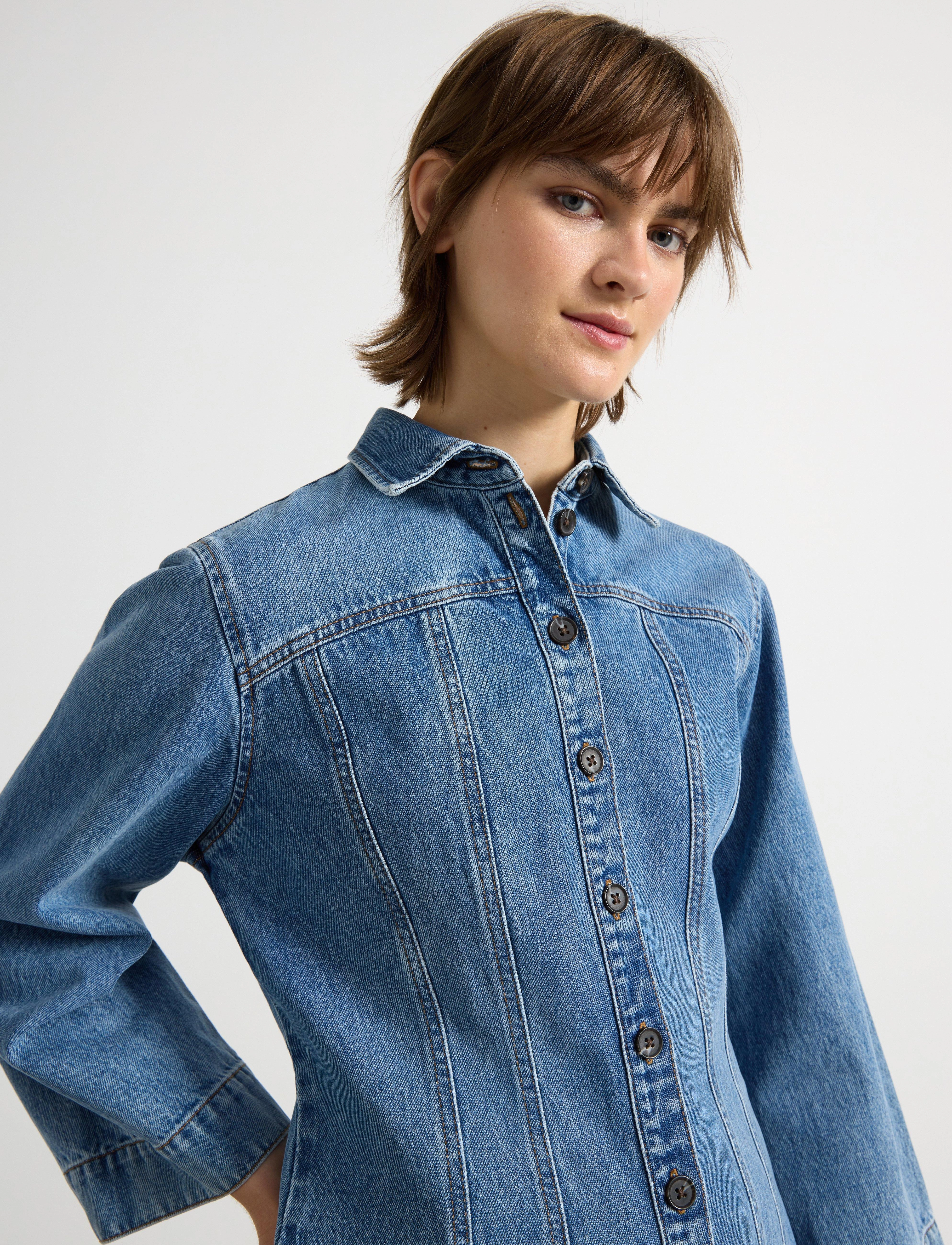 Lindex - Dress Denise - denimkjoler - denim blue - 4