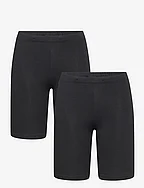 Bikerpants solid 2 pack - BLACK