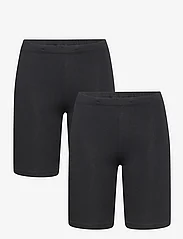 Lindex - Bikerpants solid 2 pack - cycling shorts - black - 0