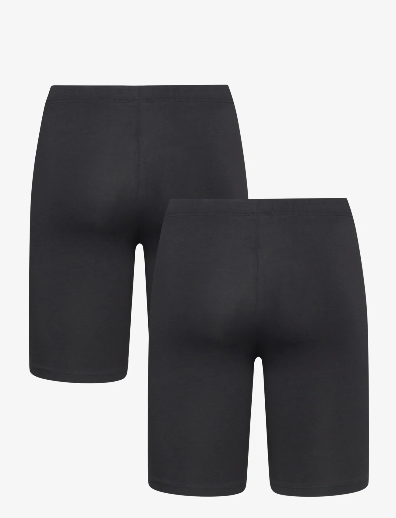 Lindex - Bikerpants solid 2 pack - cycling shorts - black - 1