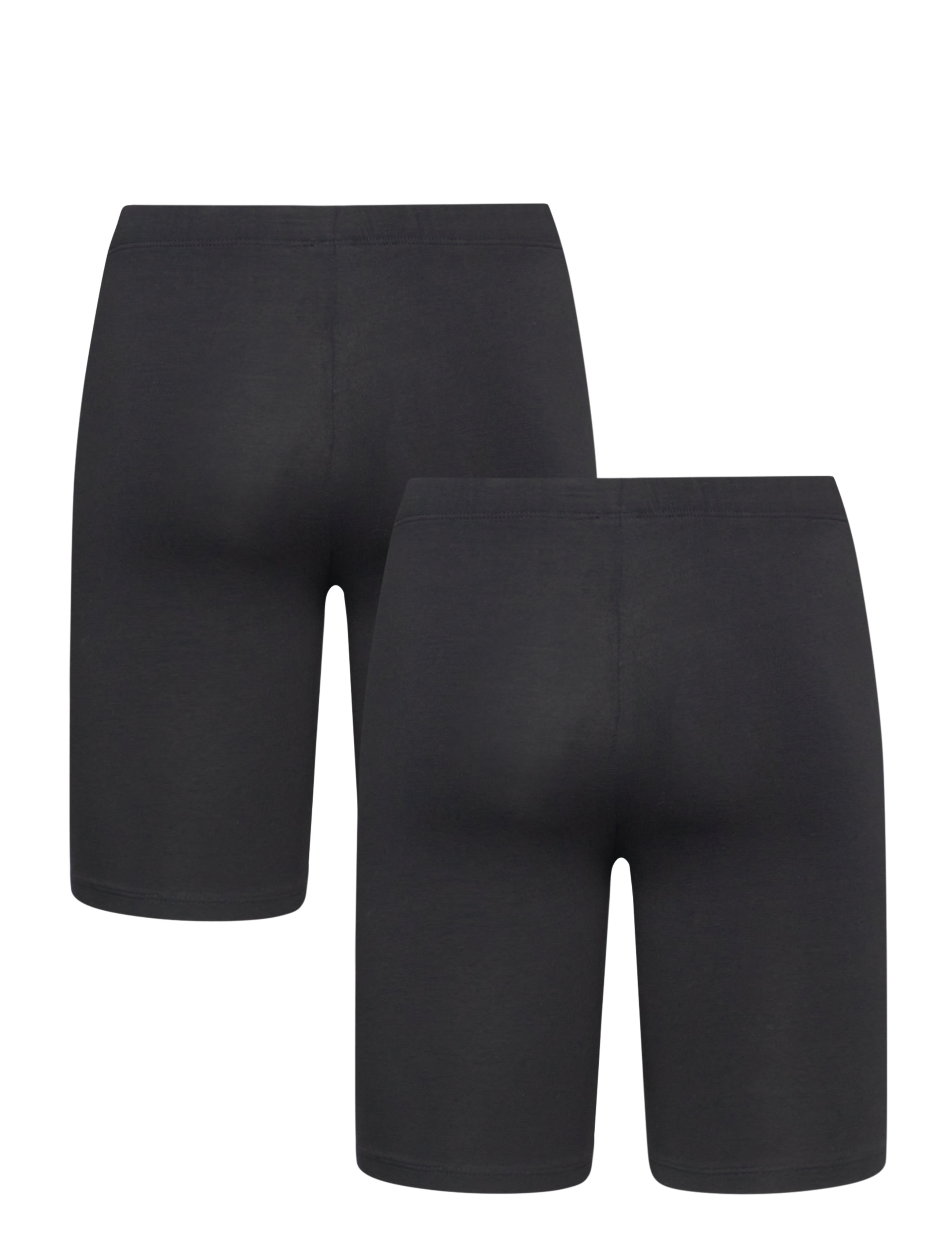 Lindex - Bikerpants solid 2 pack - chino stila bikses - black - 1