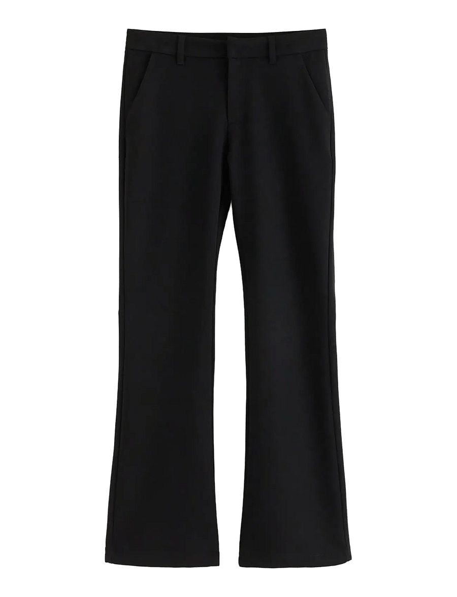 Lindex - Flared suit trousers - byxor - black - 1