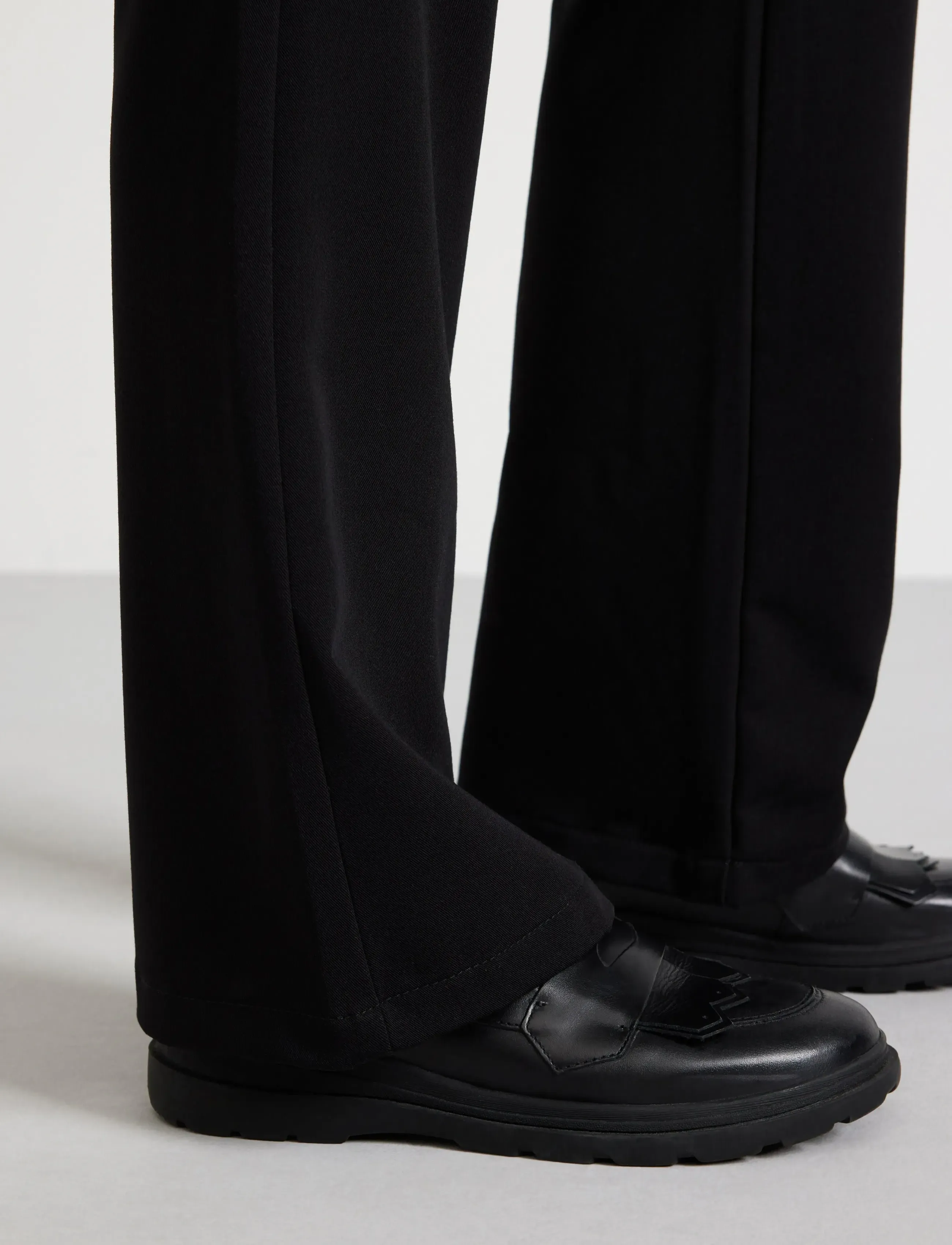 Lindex - Flared suit trousers - trousers - black - 4