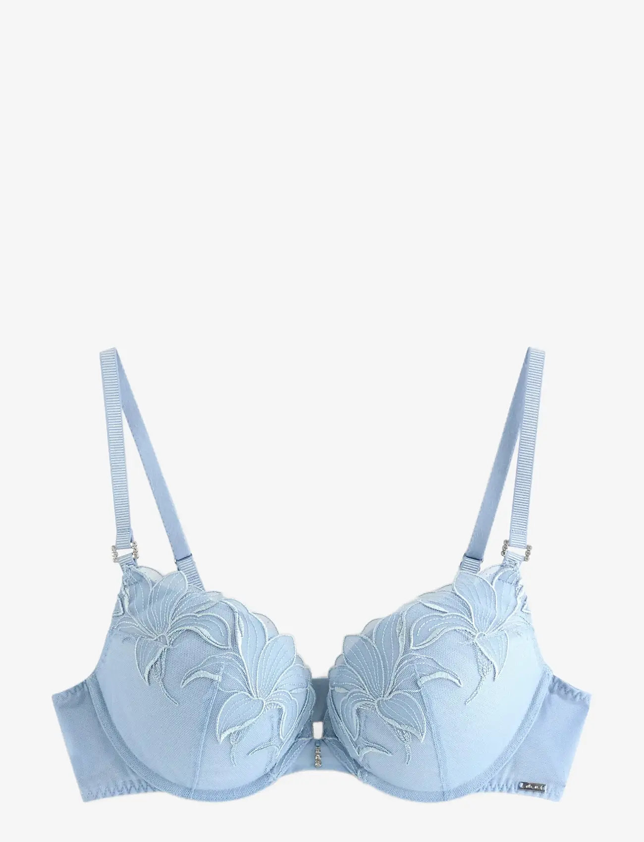Lindex - Bra Push Orchid Laura - push up bras - light dusty blue - 1