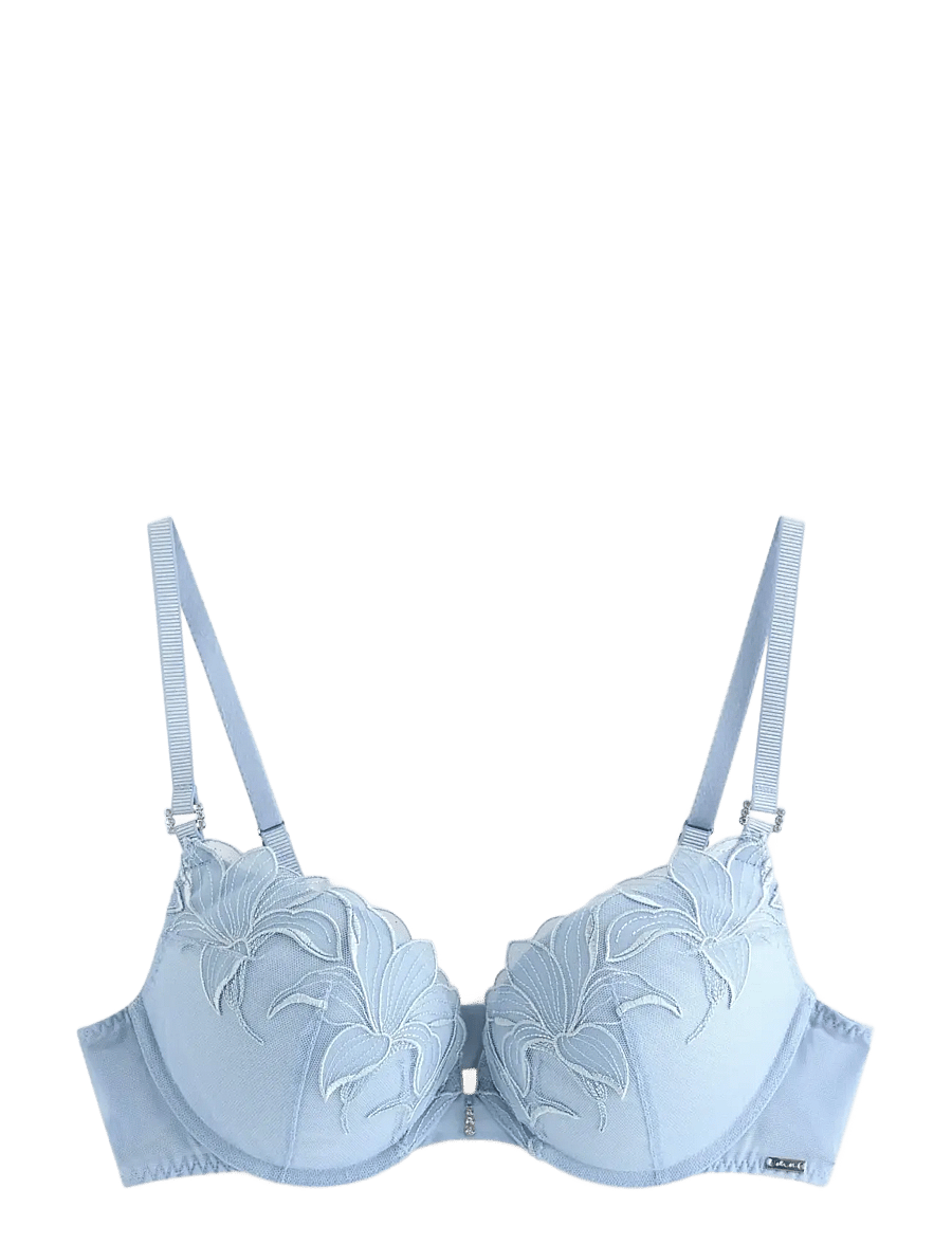 Lindex - Bra Push Orchid Laura - push-up bh:ar - light dusty blue - 1