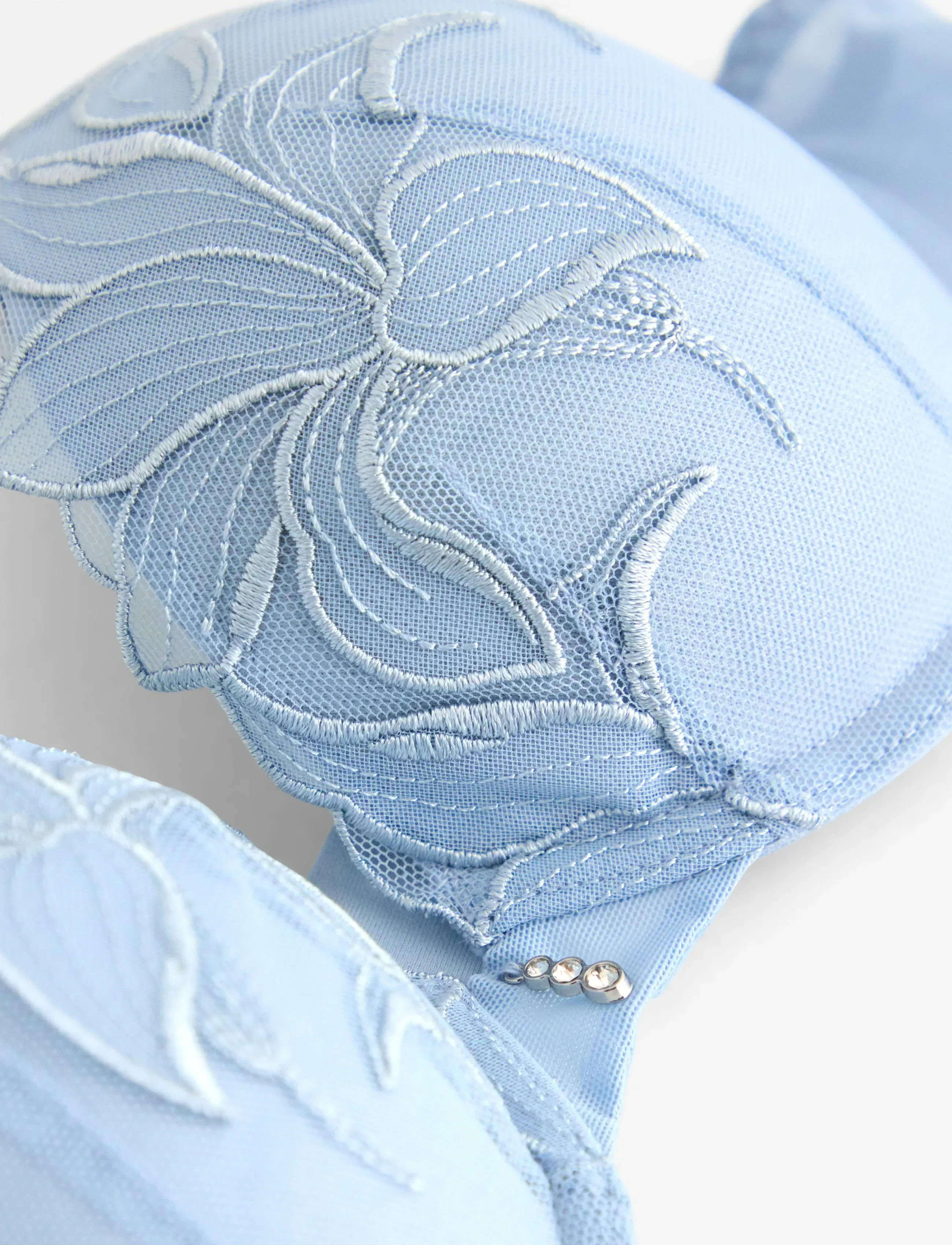 Lindex - Bra Push Orchid Laura - push up bras - light dusty blue - 5