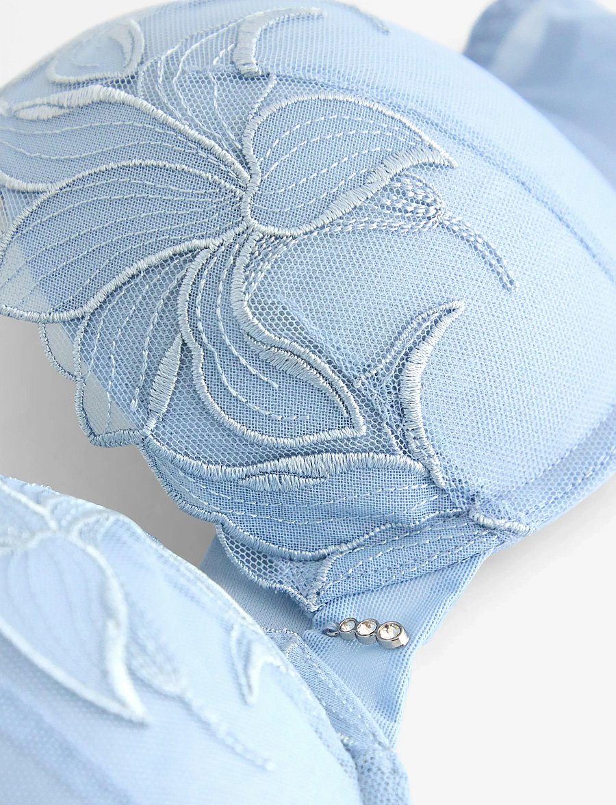 Lindex - Bra Push Orchid Laura - push-up bhs - light dusty blue - 5