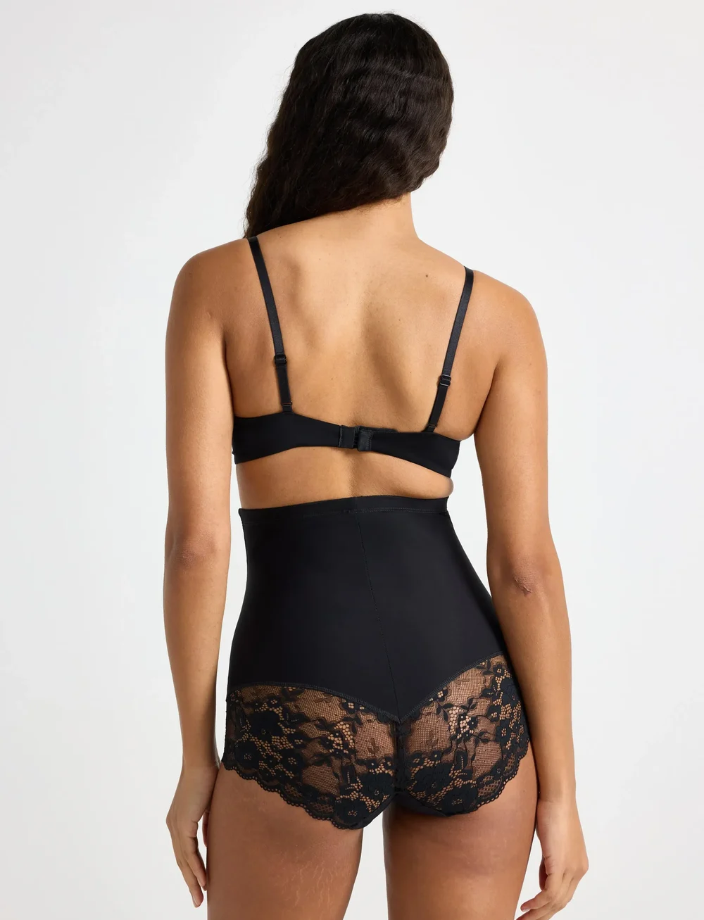 Lindex - Brief girdle shaping medium la - formende underdele - black - 2