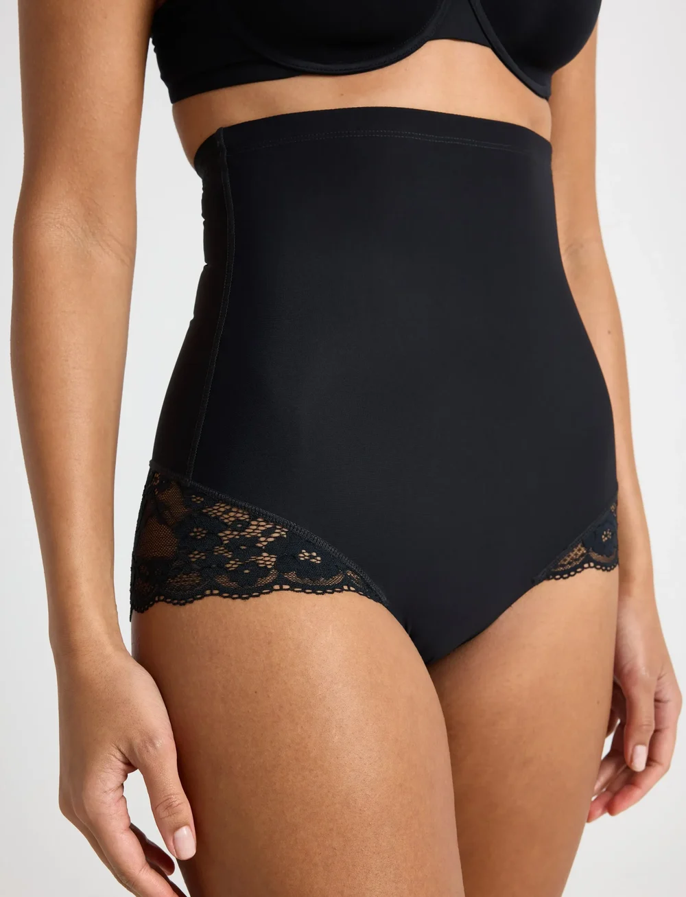 Lindex - Brief girdle shaping medium la - formende underdele - black - 3