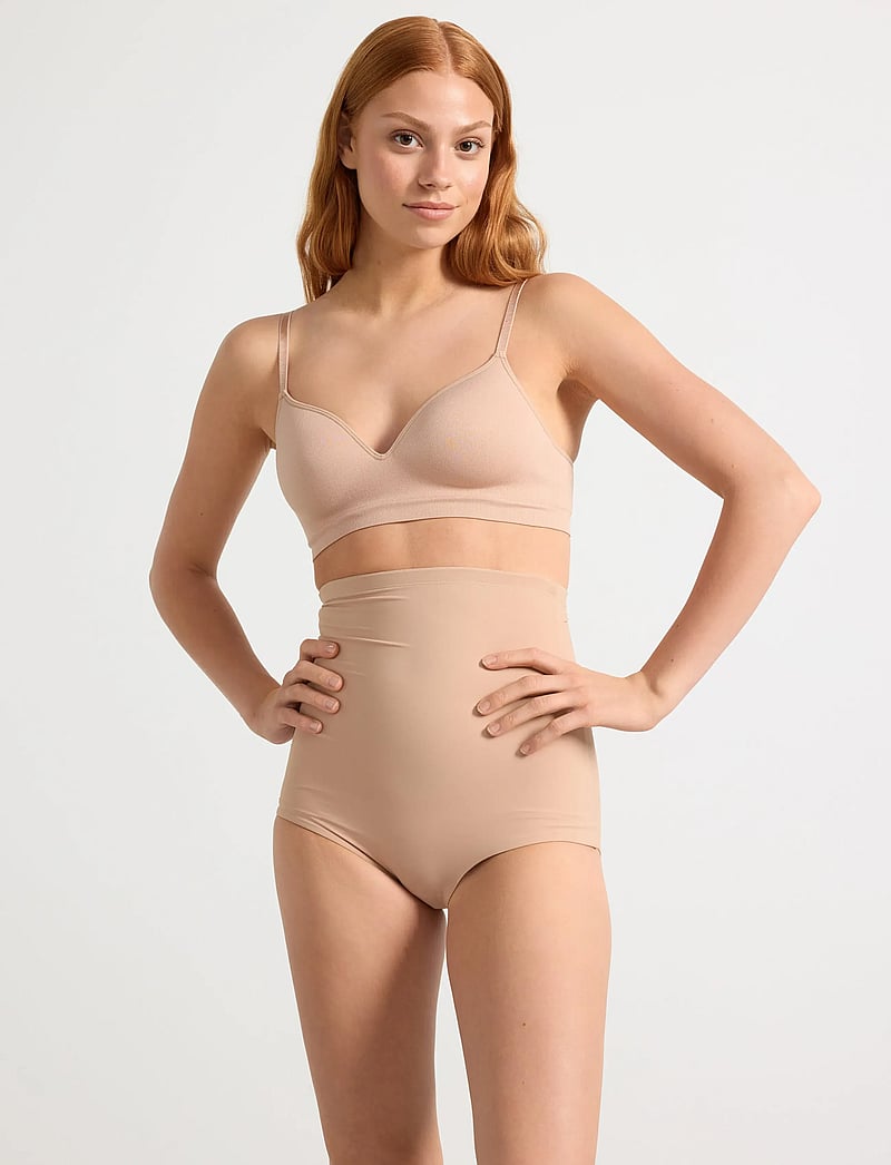 Lindex - Firm support shaping-truser - shaping nederdelar - beige - 0