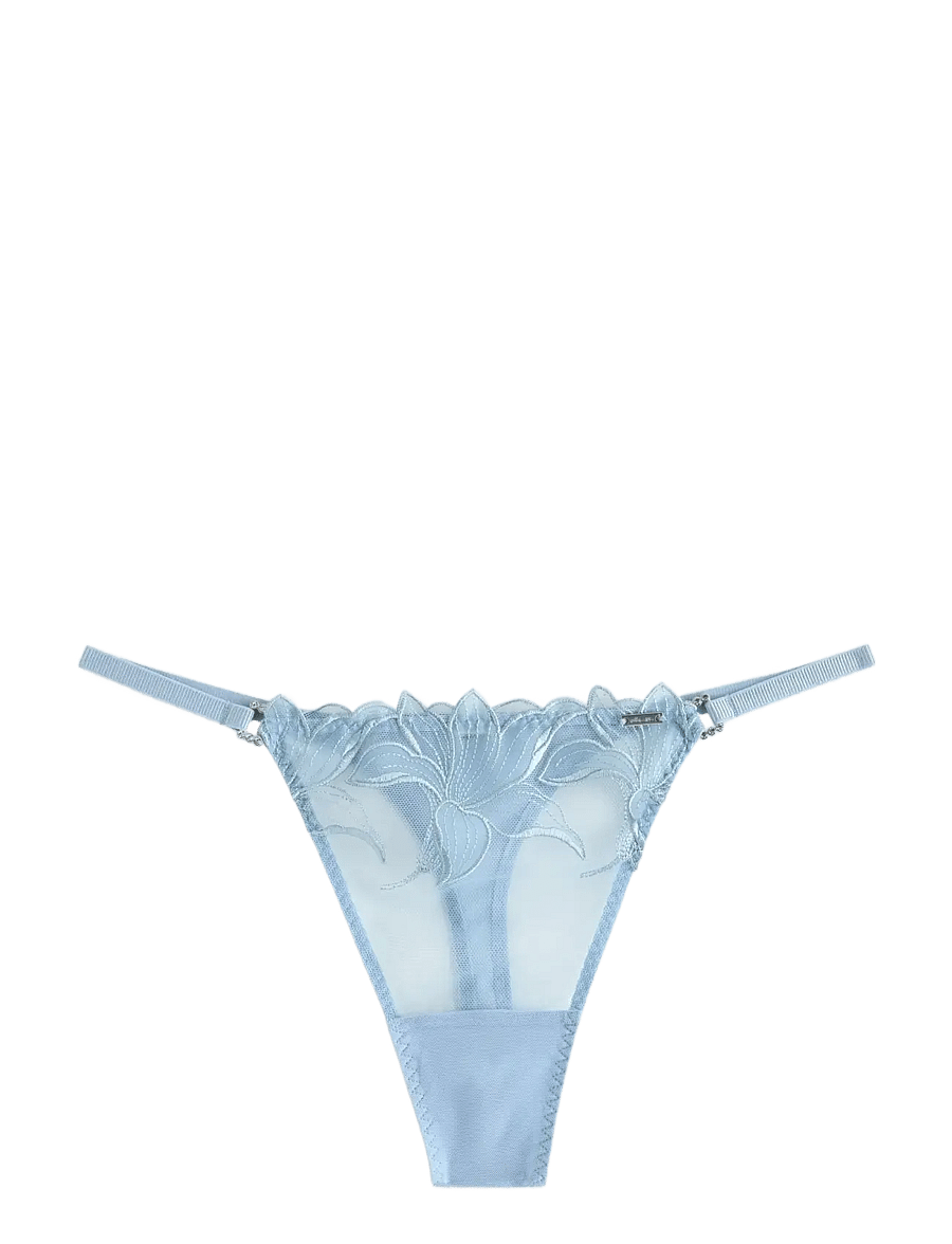 Lindex - ella m – thong - stringtrosor - light dusty blue - 1