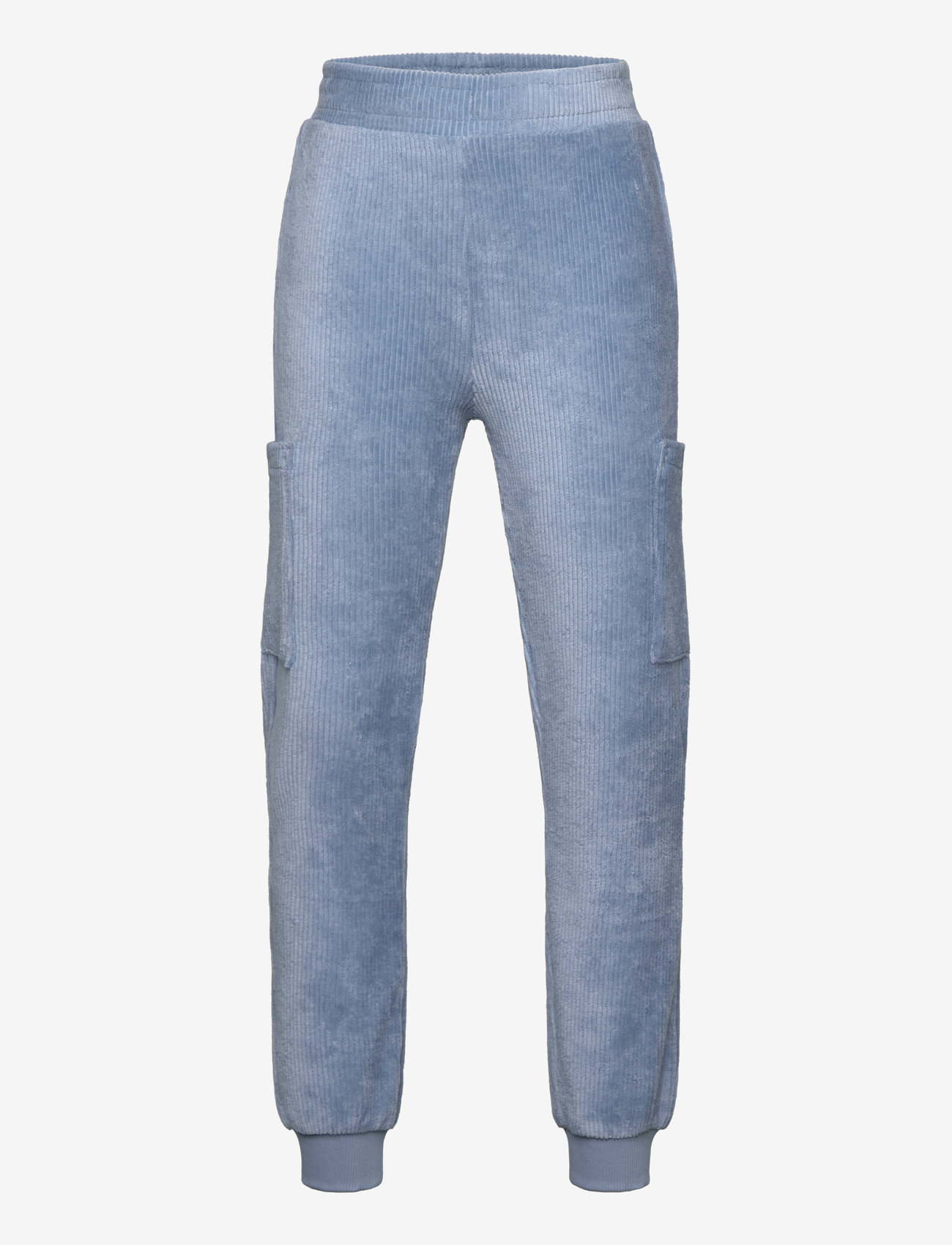 Lindex - Trousers Cord cargo - sweatpants - lt dusty blue - 0