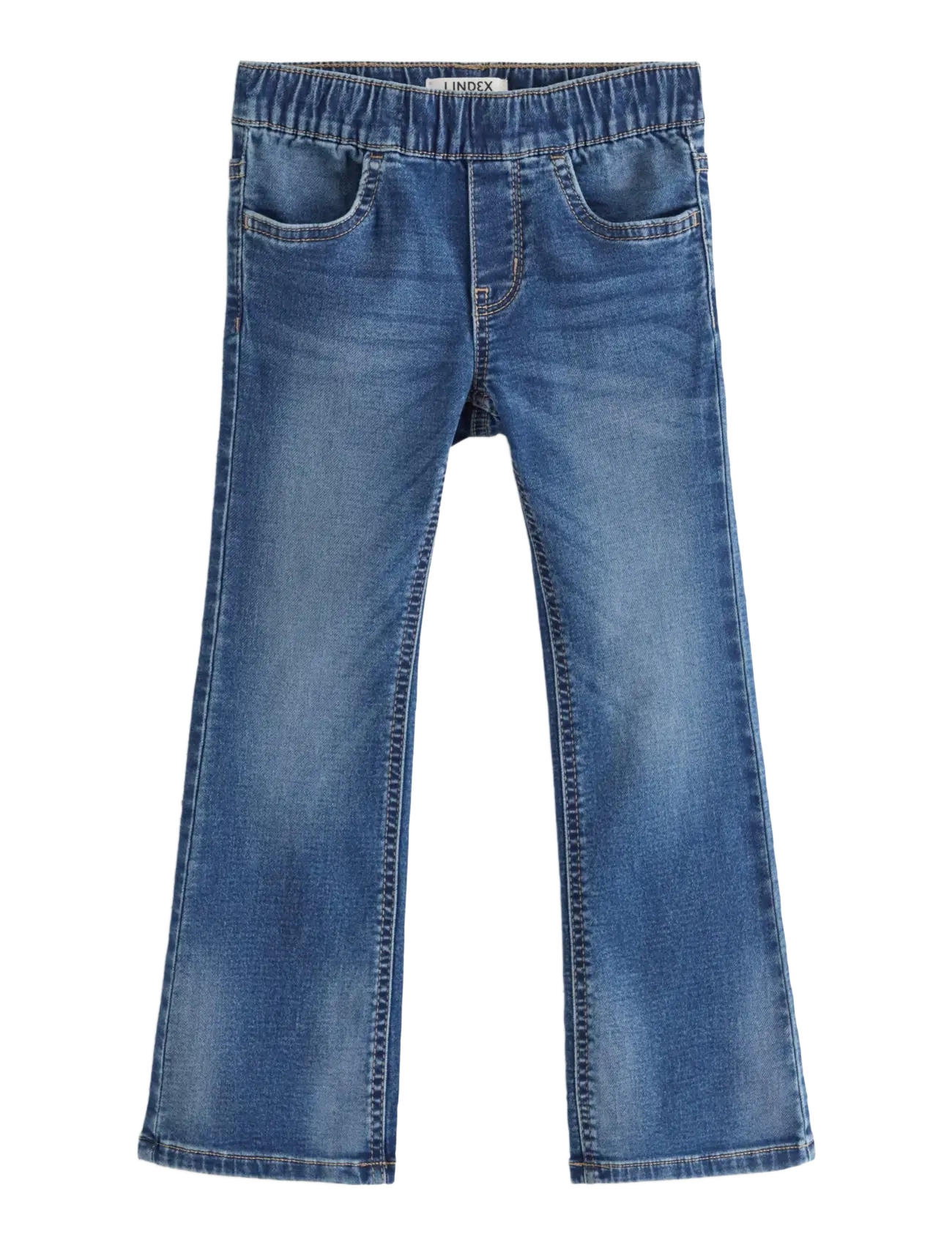 Lindex FREJA Flared leg jeans - Bootcut jeans - DARK DENIM / blue