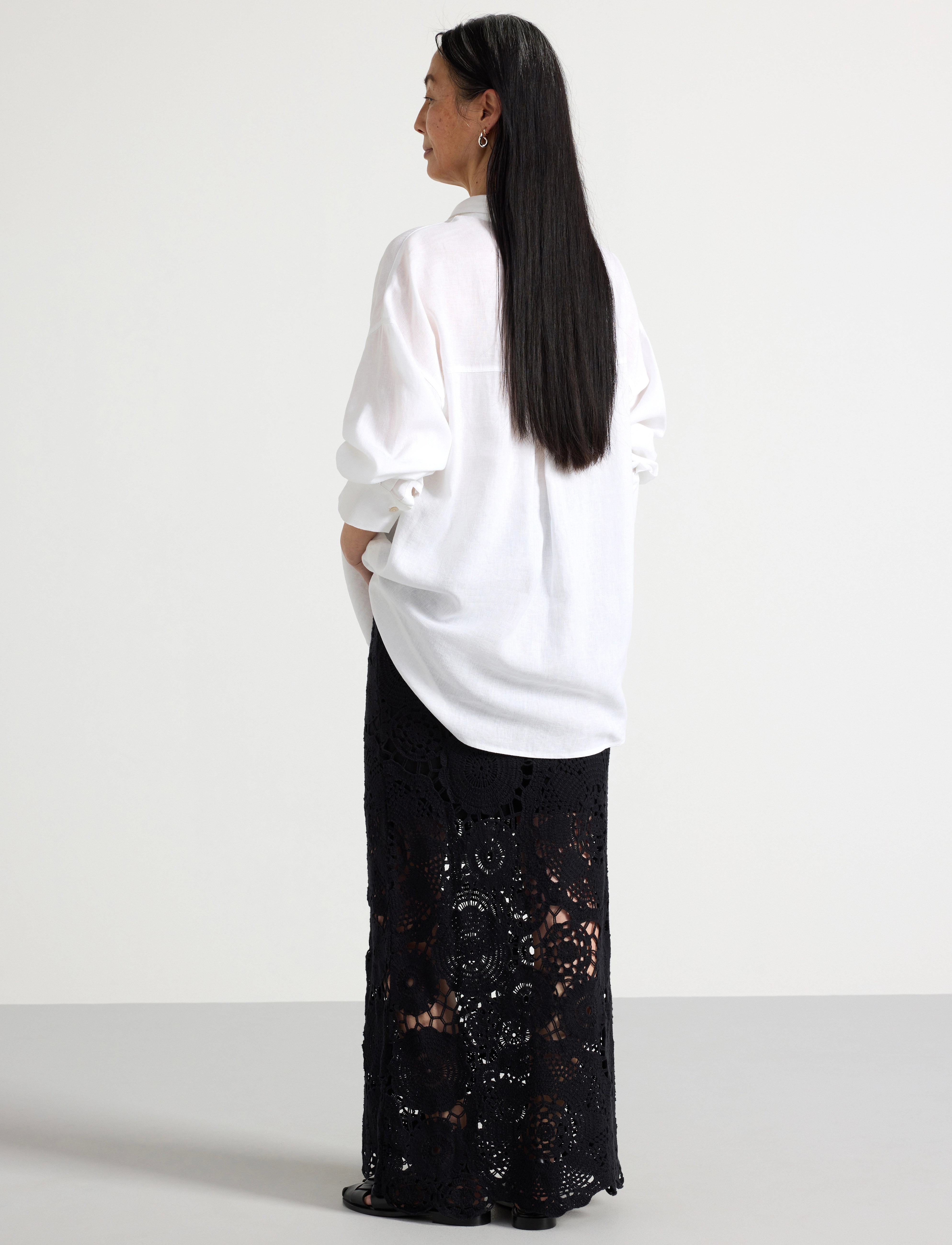 Lindex - Skirt Kate - maksihameet - black - 3