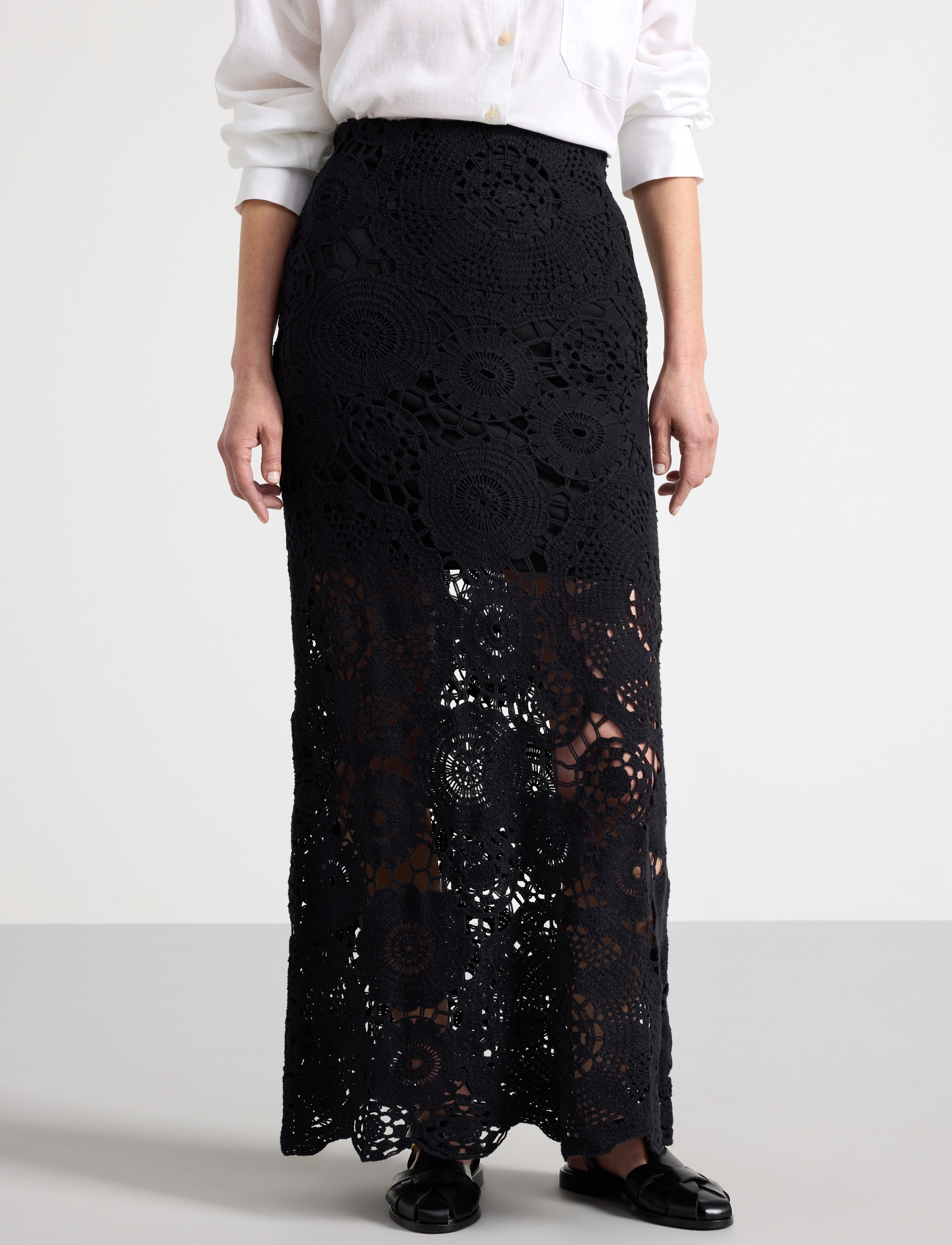Lindex - Skirt Kate - maksihameet - black - 4