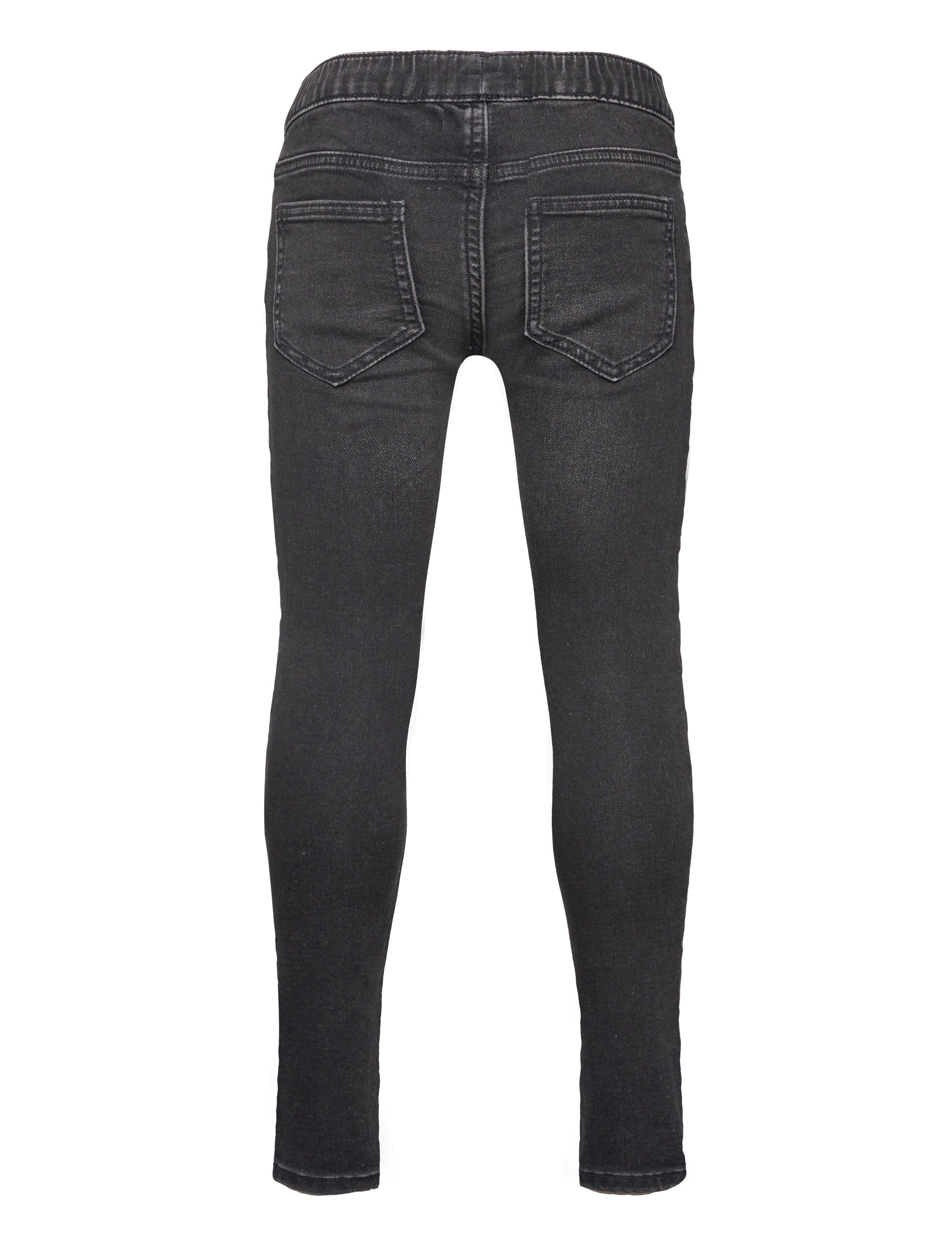 Lindex - Trousers denimjersey Sara knee - regular jeans - black - 2