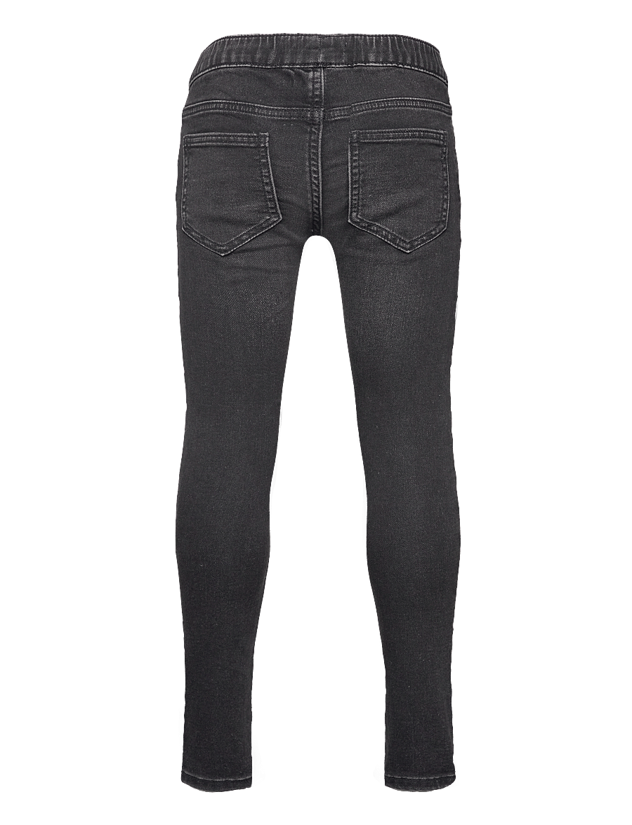 Lindex - Trousers denimjersey Sara knee - regular jeans - black - 2