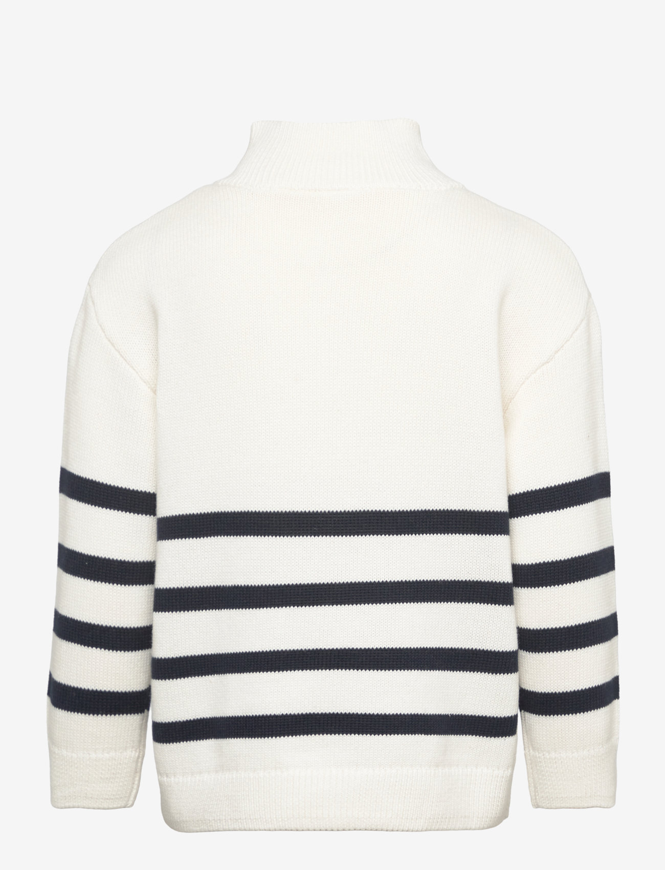 Lindex - Sweater knitted half zip - stickade tröjor - light dusty white - 2