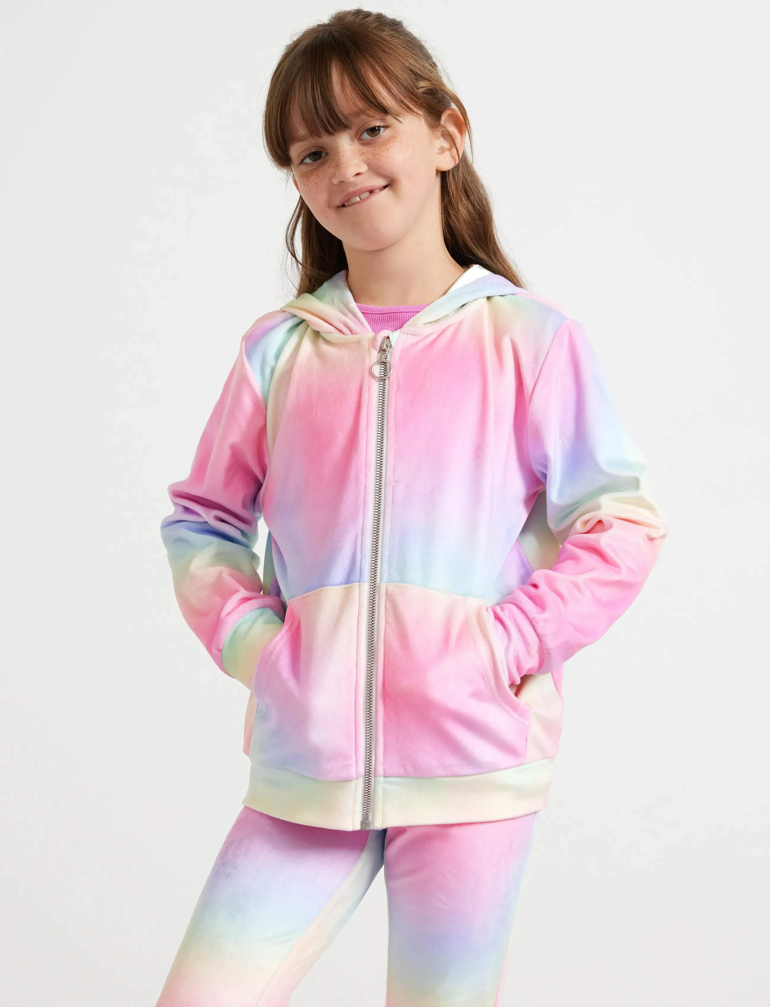 Lindex Hoodie In Velour, 92, Sweatshirts & Hoodies, Rosa - Kinder