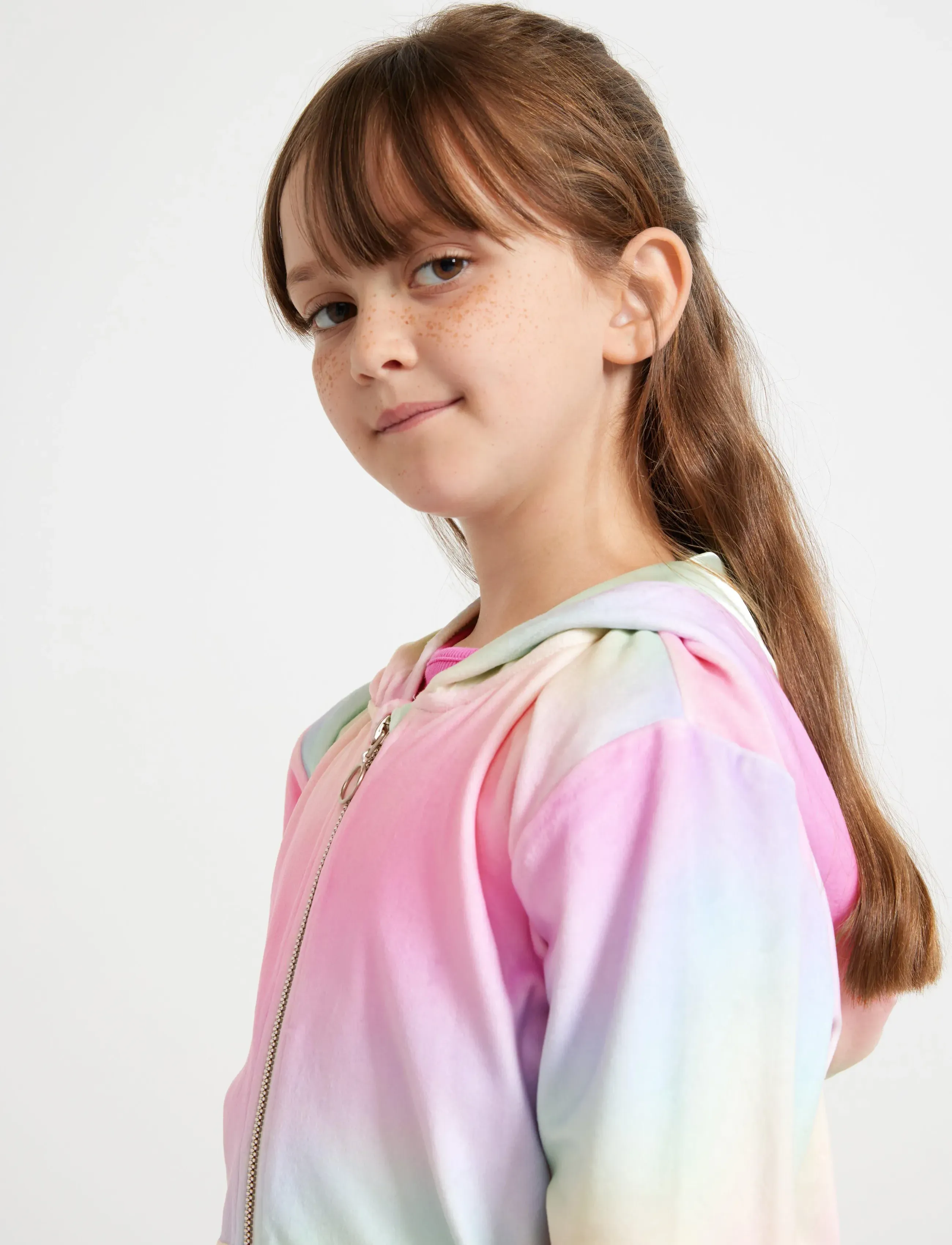 Lindex - Hoodie in velour - bluzy z kapturem - light pink - 4