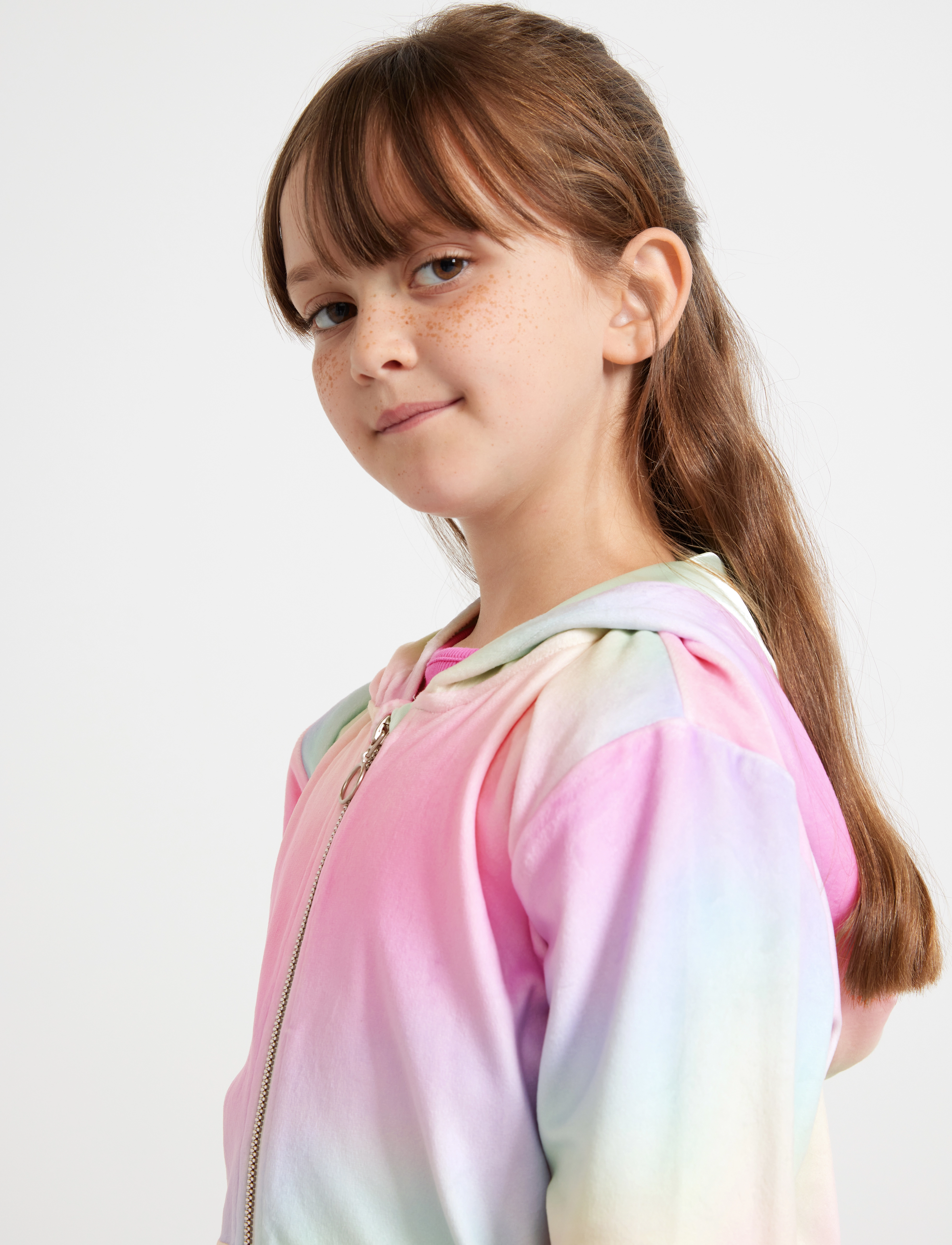 Lindex - Hoodie in velour - bluzy z kapturem - light pink - 5