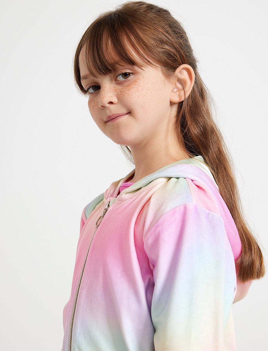 Lindex - Hoodie in velour - džemperi ar kapuci - light pink - 5